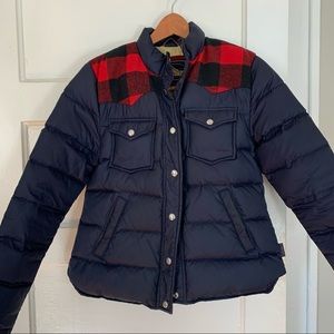 Penfield x Madewell Buffalo Plaid Down Jacket